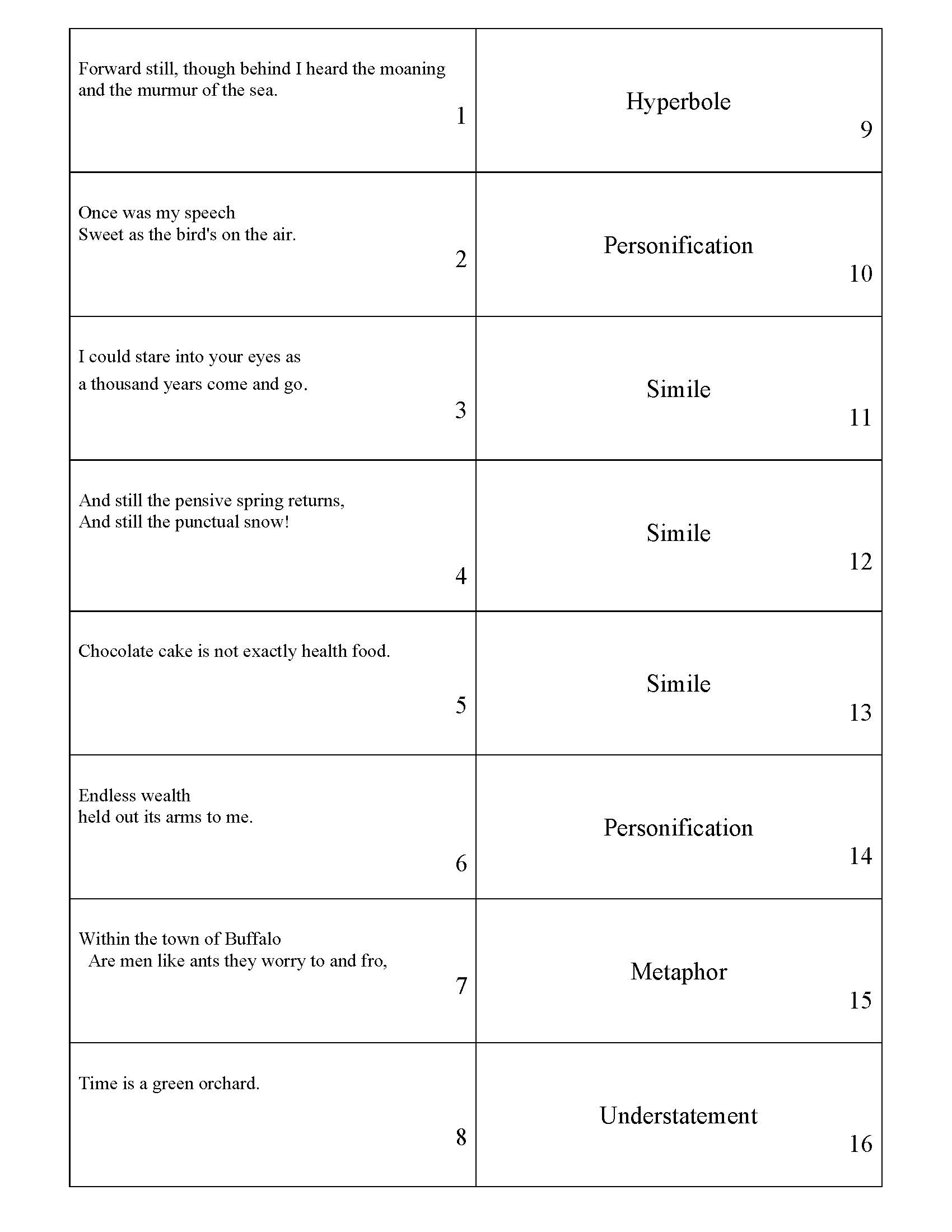 figurative-language-matching-worksheet