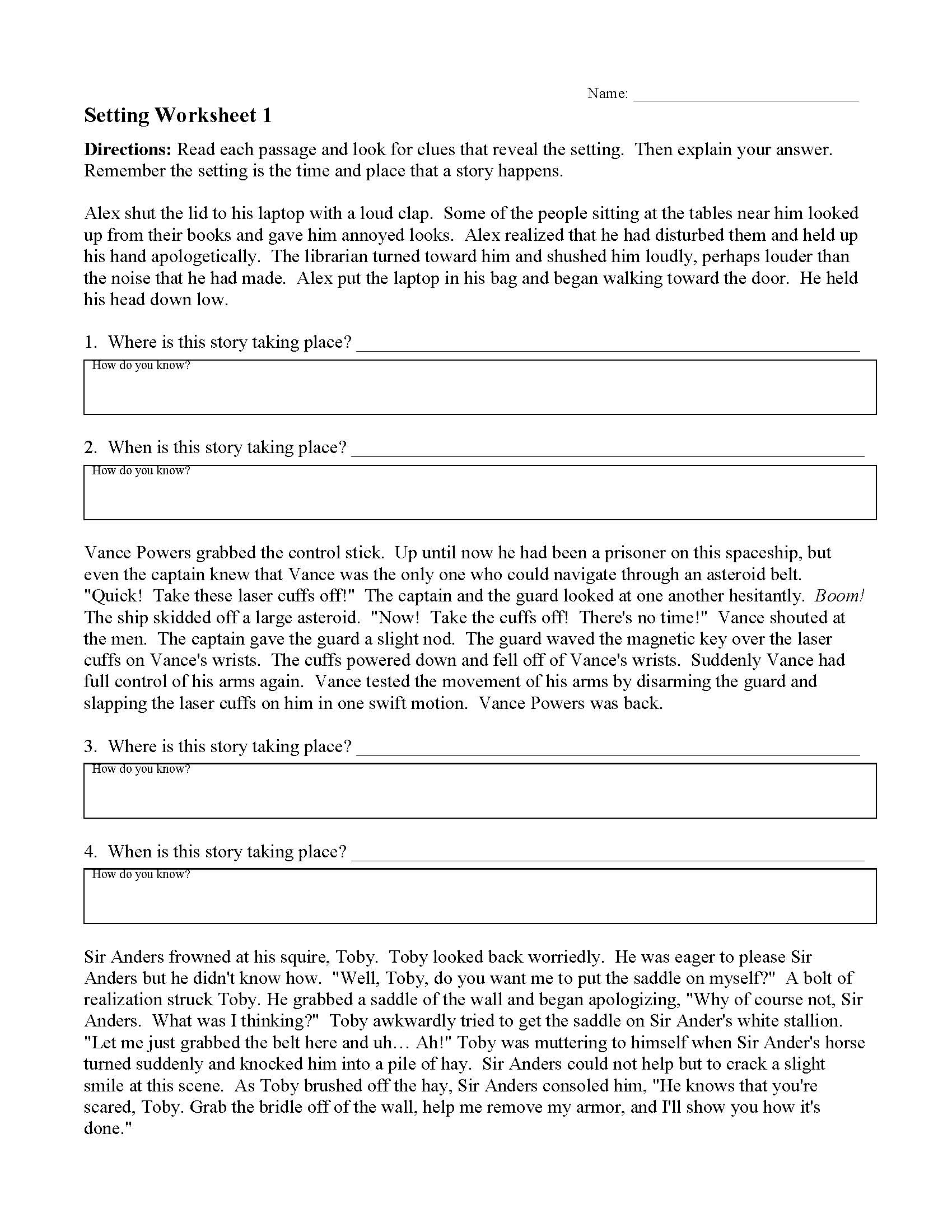 Disillusion Opera Digestion How Setting Affects Characters Worksheet Sewing Machine Countryside 