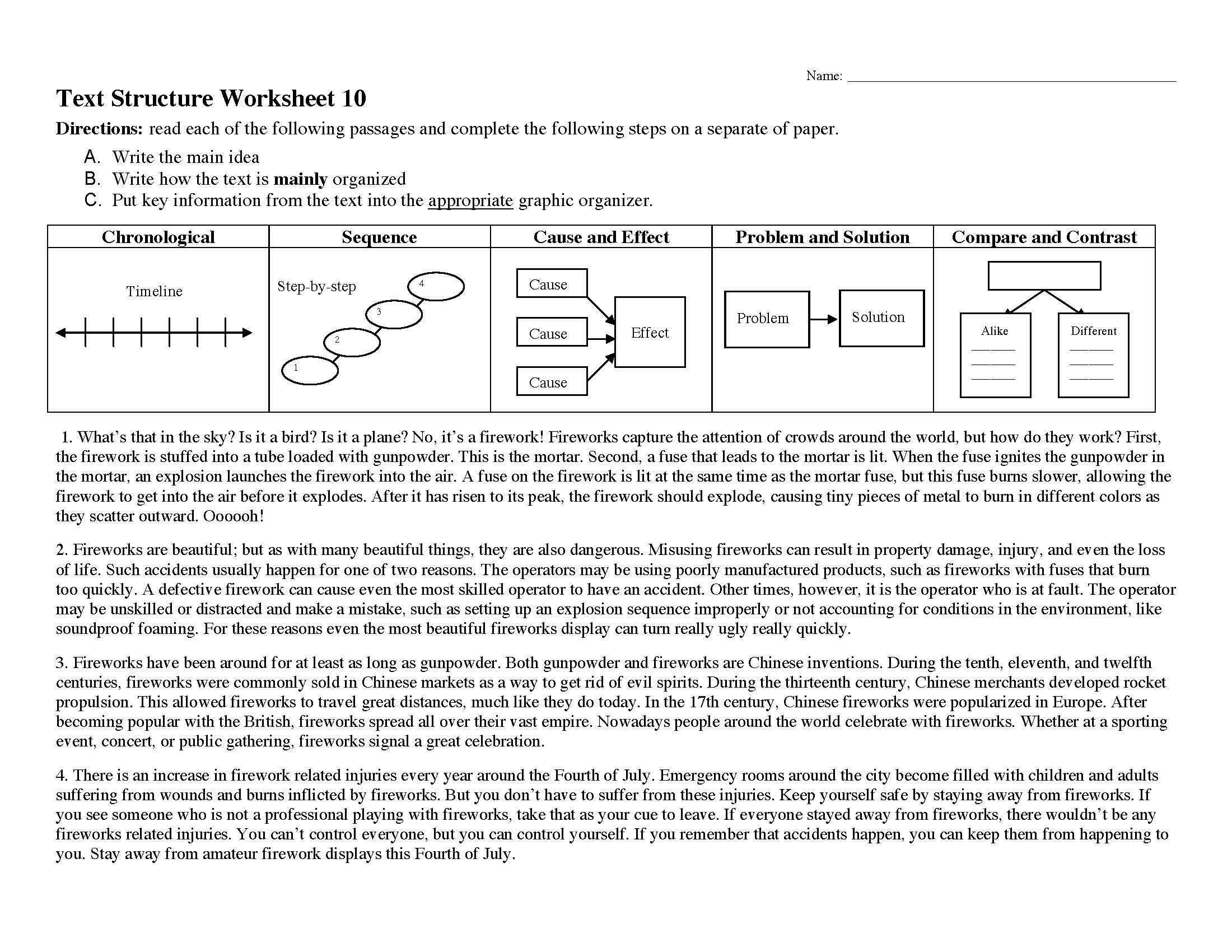 35 Text Structure Worksheet Pdf - Notutahituq Worksheet Information